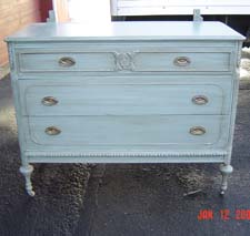 Painted dresser before